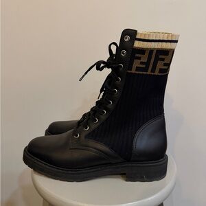 Fendi Rockoko biker boot size 39